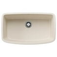 thumbnail image 1 of Blanco 443091 32 in. Valea Silgranti Super Single Undermount Kitchen Sink - Soft White, 1 of 7