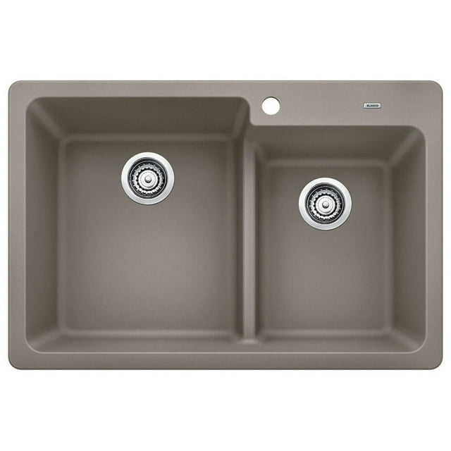 Blanco 442092 Grandis 33" DropIn Or Undermount Double Basin Silgranit