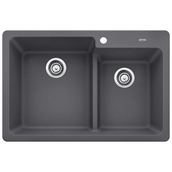 Blanco 442092 Grandis 33" Drop-In Or Undermount Double Basin Silgranit Kitchen Sink -