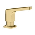 thumbnail image 1 of Rivana Soap Dispenser, Satin Gold, 1 of 4