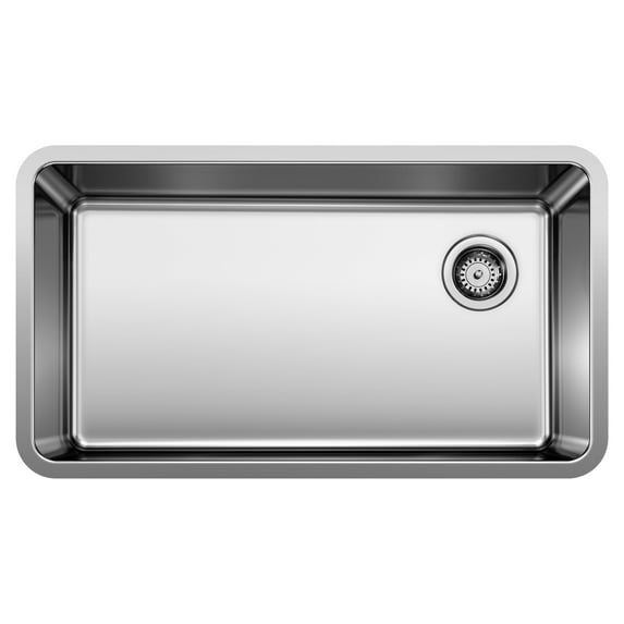 FORMERA Undermount Stainless Steel 33 in. Single Bowl Kitchen Sink