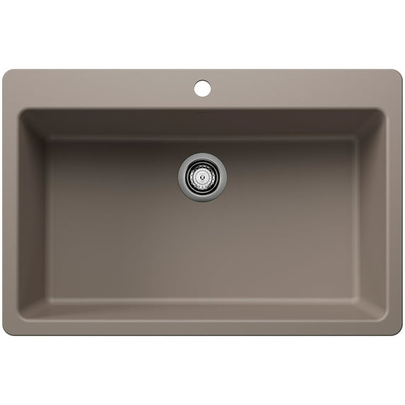 Blanco 443197 Liven 33" Drop-In/Undermount Super Single Basin Silgranit Kitchen Sink -