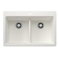 thumbnail image 1 of Blanco 443205 33 x 22 in. 1H 2B Dual Mount Kitchen Sink - White, 1 of 3