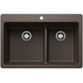 thumbnail image 1 of Blanco 443213 Liven 33" Drop-In/Undermount 60/40 Double Basin Silgranit Kitchen Sink -, 1 of 7