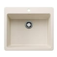 thumbnail image 1 of Blanco 443225 25 x 22 in. 1H 1B Dual Mount Kitchen Sink - Soft White, 1 of 7