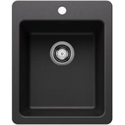 Blanco 443237 Liven 16-3/4" Drop-In/Undermount Single Basin Silgranit Bar Sink - Brown