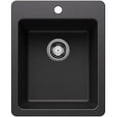 thumbnail image 1 of Blanco 443237 Liven 16-3/4" Drop-In/Undermount Single Basin Silgranit Bar Sink - Cinder, 1 of 7