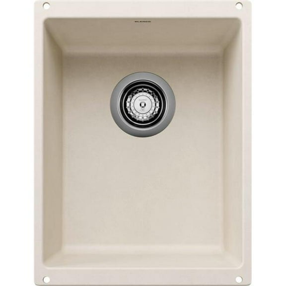 Blanco 513422 Precis 13-3/4" Undermount Single Basin Silgranit Kitchen Bar Sink - White
