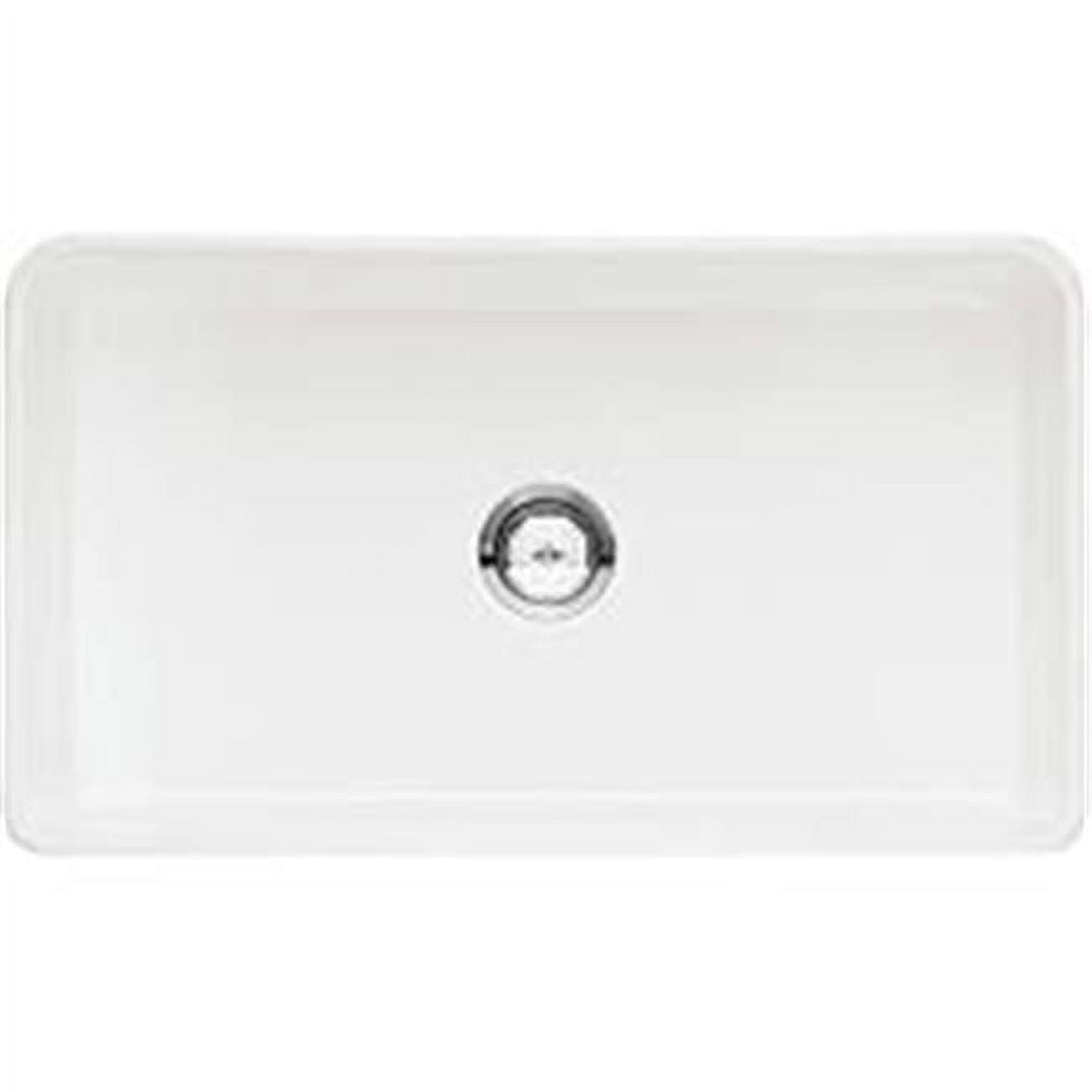 Cerana 33" White Fireclay Single Bowl Farmhouse Sink