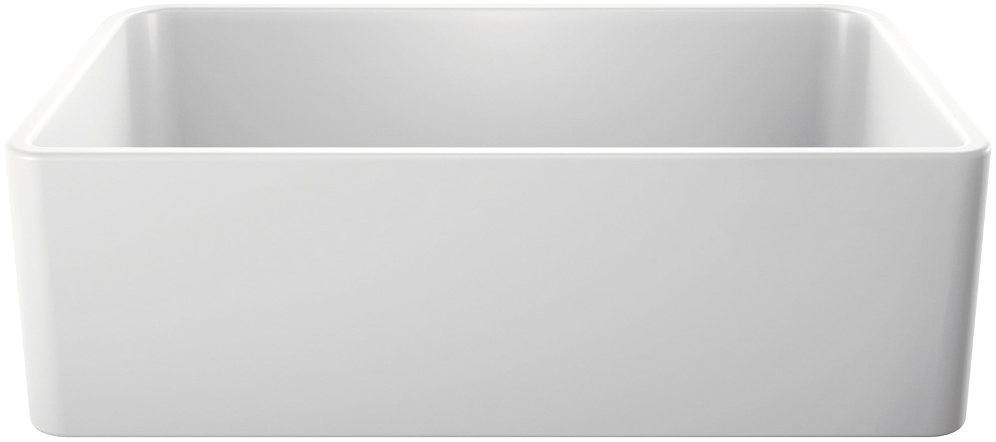 Cerana 33" White Fireclay Single Bowl Farmhouse Sink