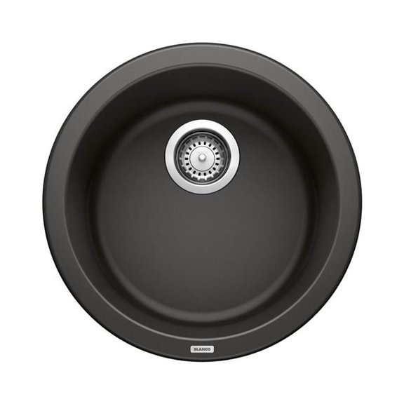 Blanco 525960 Rondo Bar Dual Mount Sink, Coal Black