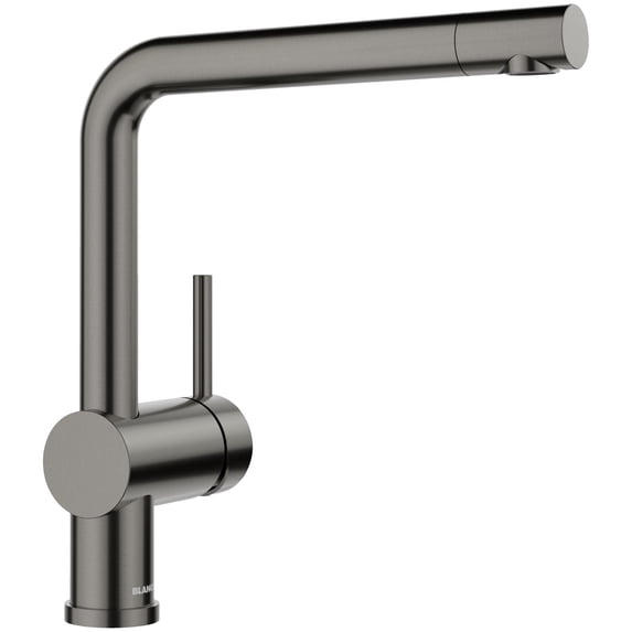 Blanco 526366 Linus 1.5 GPM Single Hole Pull Out Kitchen Faucet - Satin Dark Steel