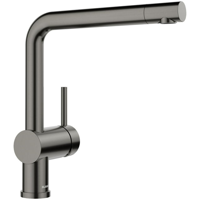Blanco 526366 Linus 1.5 GPM Single Hole Pull Out Kitchen Faucet - Satin Dark Steel