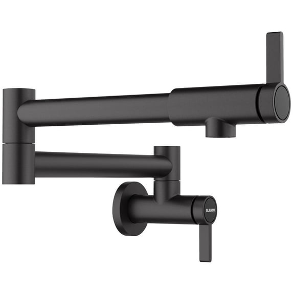 Blanco 527485 Culina Ii 1.5 GPM Wall Mounted Single Hole Pot Filler - Black