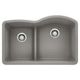 thumbnail image 1 of Blanco DIAMOND 1-3/4 with Low Divide Reverse SILGRANIT Sink Metallic Gray, 1 of 3