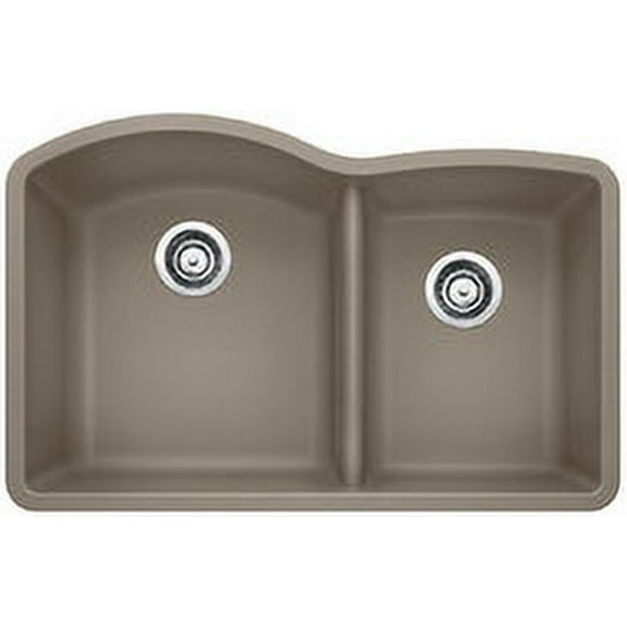Blanco DIAMOND 1-3/4 with Low Divide SILGRANIT Sink Truffle