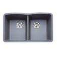 thumbnail image 1 of Blanco DIAMOND Equal Double Bowl SILGRANIT Sink Metallic Gray, 1 of 3
