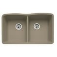 thumbnail image 1 of Blanco DIAMOND Equal Double Bowl SILGRANIT Sink Truffle, 1 of 2