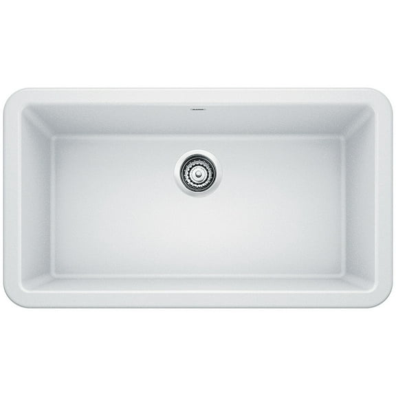 Blanco IKON 33" Apron Single Bowl SILGRANIT Sink White
