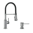 thumbnail image 1 of Blanco KF-442508 Empressa Semi-Pro Kitchen Faucet with Soap Dispenser in Polished Chrome, 1 of 3