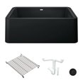 thumbnail image 1 of Blanco Ka-401734 Ikon 30" Farmhouse Single Basin Granite Composite Kitchen Sink - Black, 1 of 7