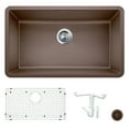 thumbnail image 1 of Blanco Ka-440150 Precis 32" Undermount Single Basin Granite Composite Kitchen Sink - Brown, 1 of 7
