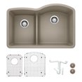 thumbnail image 1 of Blanco Ka-441603 Diamond 32-1/16" Undermount Double Basin Granite Composite Kitchen Sink -, 1 of 7
