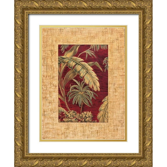 Blanco, Samuel 11x14 Gold Ornate Wood Framed with Double Matting Museum Art Print Titled - Tropical II