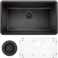 thumbnail image 1 of Blanco 440149-KIT Super Single Kitchen Sink with Grid, Basket Strainer & Mounting Hardware, Anthracite, 1 of 1