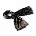 thumbnail image 1 of Blando  Chocolate Circle Chain Print Chic Super Comfy Silk Scarf/Wrap/Shawl - Small, 1 of 1