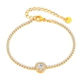 thumbnail image 1 of Blaniy Dainty Tennis Bracelet for Women Trendy with Sparkling Diamond Cubic Zirconia Fashion Jewelry Gifts for Wife, 1 of 6