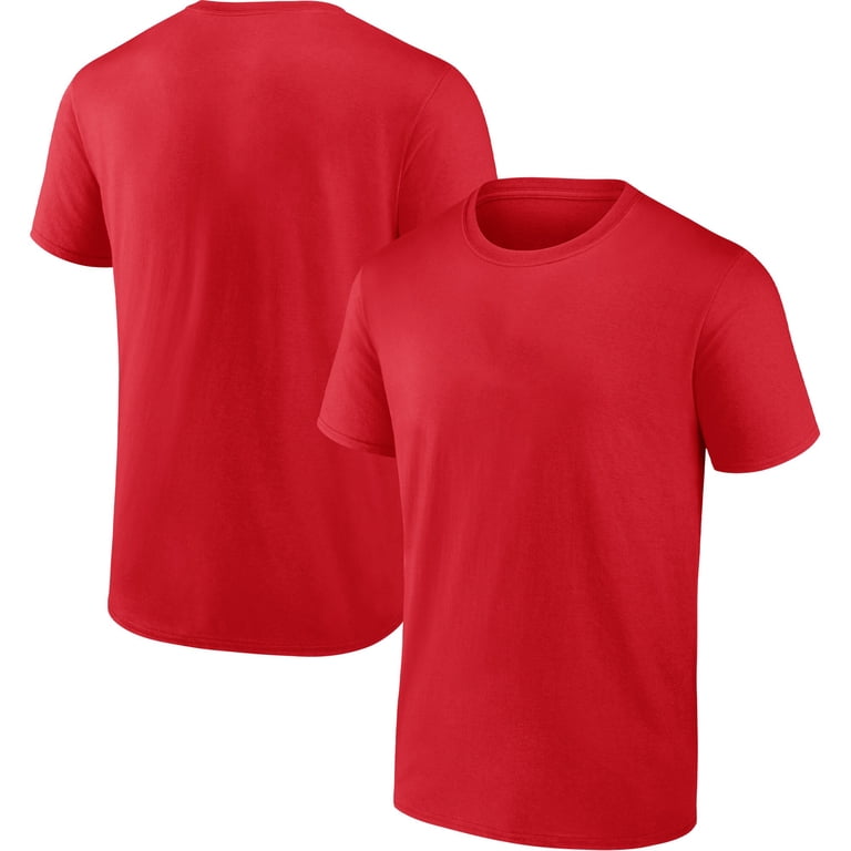 Blank 100% Cotton Soft Red T-Shirt For Men & Youth - Walmart.com