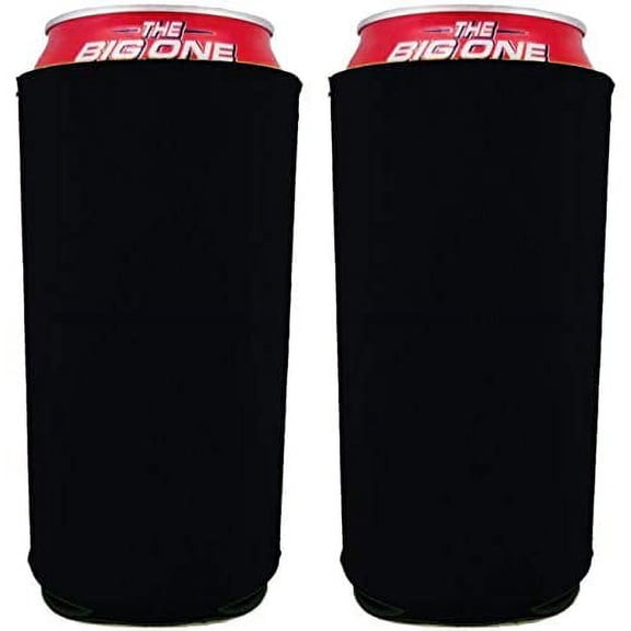 Blank 24 oz. Neoprene Can Coolie (2 Pack, Black)