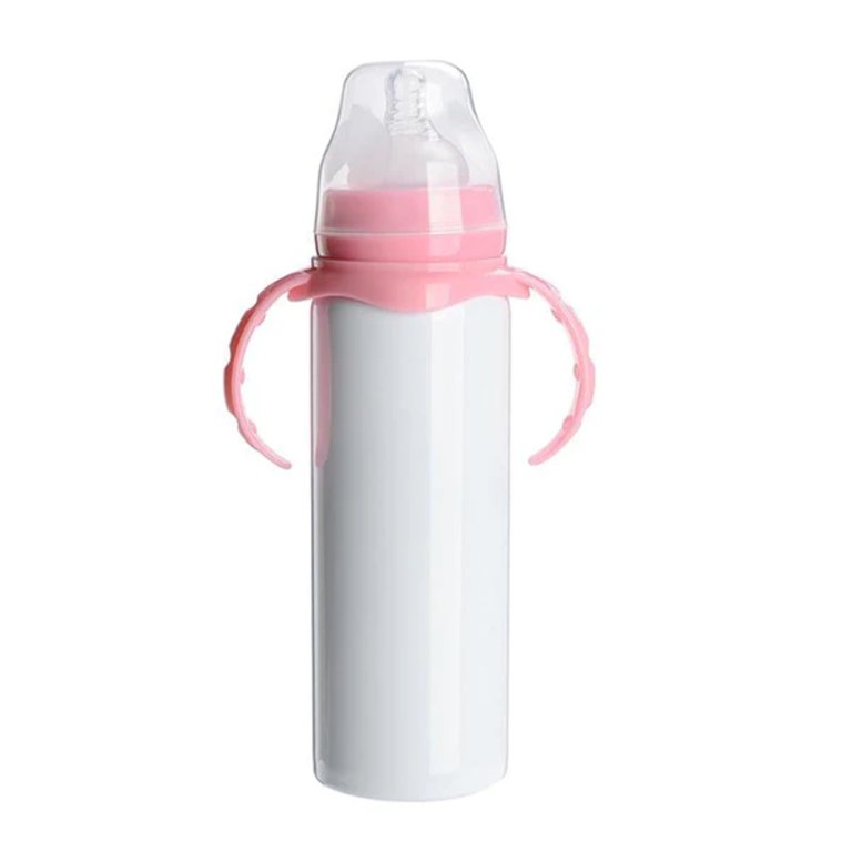 Blank 8oz Sublimation baby bottle (Blue or Pink) - Walmart.com