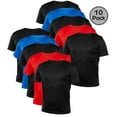 thumbnail image 1 of Blank Activewear Pack of 10 Men's T-Shirt, Quick Dry Performance fabric, 1 of 4