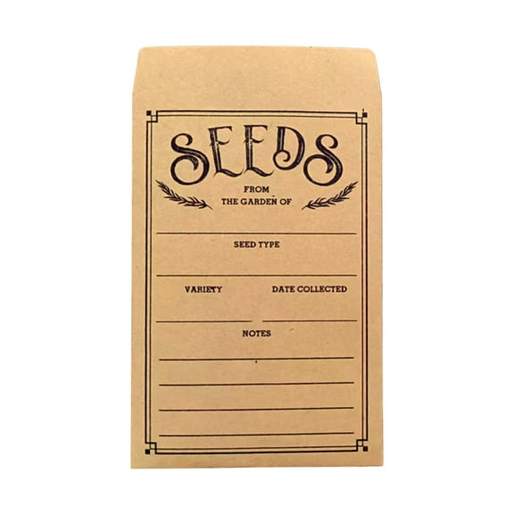 Blank Adhesive Kraft Paper Envelopes With Double Sided Tape For Seeds Samples Office 20Pcs