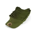 thumbnail image 1 of Blank Adult Adjustable 12 Pack Lot Dozen Bulk Visor, Olive, 1 of 1