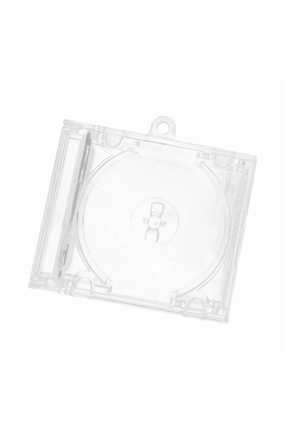Blank Album Disc Case Keychain Disc Player Shaped Key Pendant For Backpack Hanging