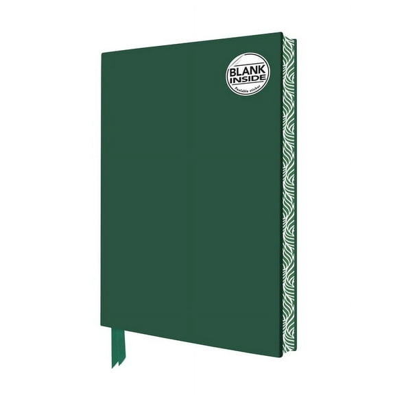 Blank Artisan Notebooks Racing Green Blank Artisan Notebook (Flame Tree Journals), (Hardcover)