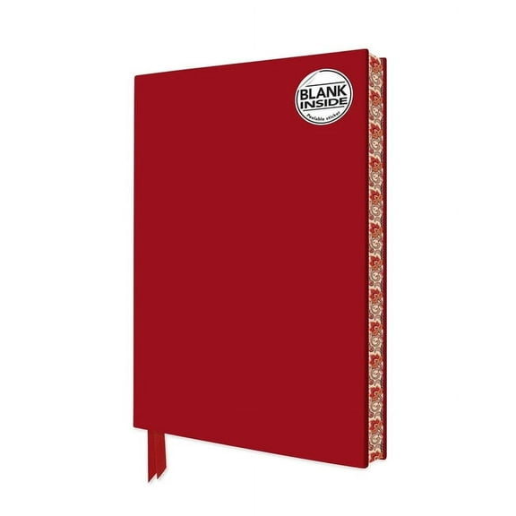 Blank Artisan Notebooks Ruby Red Blank Artisan Notebook (Flame Tree Journals), (Hardcover)