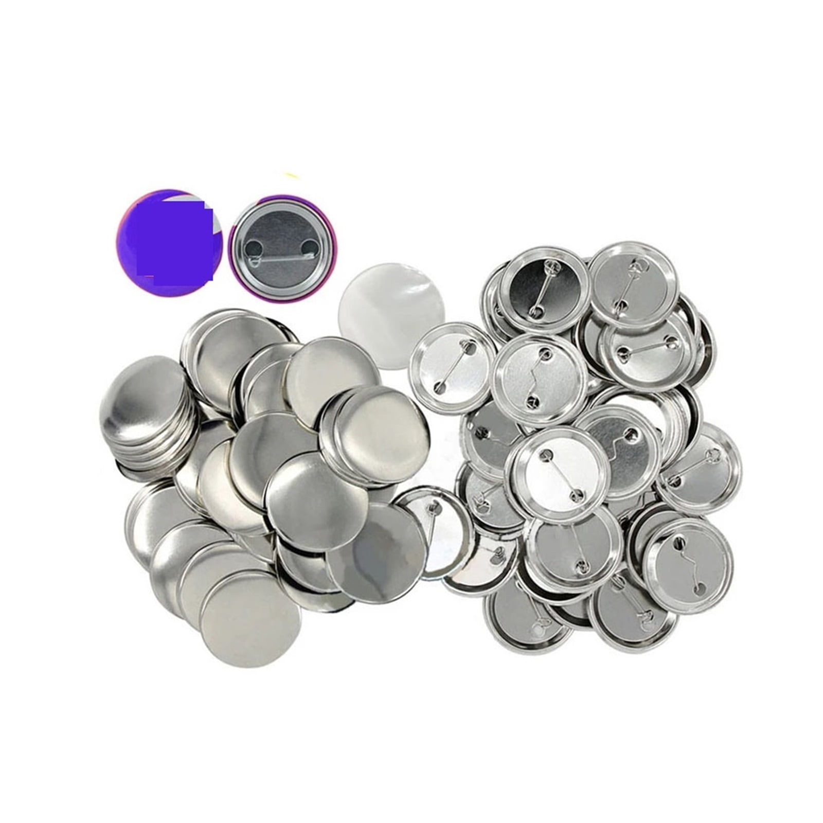 Blank Bad Pin Button Maker Parts 25/37/50/58/75MM For Button Maker Machine Supplies Part DIY Bads Set 100Pcs