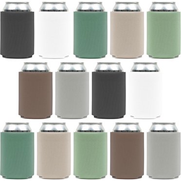 25 Pack Blank Slim Can Cooler Sleeves - Customizable Sublimation Drink Insulators