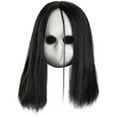 Blank Black Eyes Doll Mask Adult Halloween Accessory