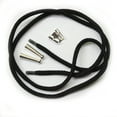 thumbnail image 1 of Blank Bolo Tie Kit Standard Slide Ridge Tip Sterling Silver Plated Parts Black Cord, 1 of 5
