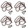 thumbnail image 1 of Blank Bolo Tie Kit Standard Slide Smooth Tip Silvertone Parts Brown Cord Pk/4, 1 of 3