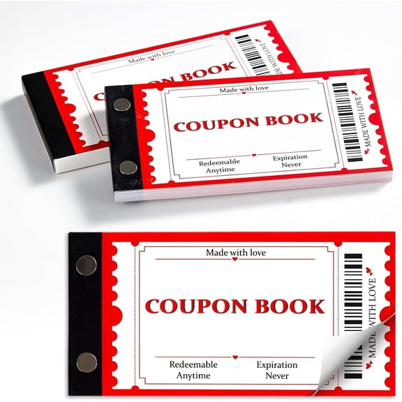 Blank  Book 30 Personalized Vouchers Booklet for  Occasions 3x5.4 Inch  Vouchers Birthday Books for Fill In Your Own  Ideas for Him Her Mom Dad  (1 Pad)