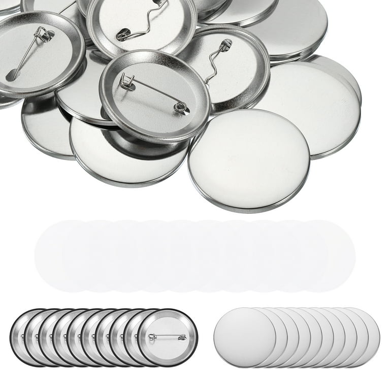 150 Pcs Round Button Parts Blank Button Making Supplies Metal