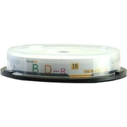 Blank CD BD-R 6 X 25GB 135 Minutes Blu-Ray 10 Pack Storage Media in Spindle