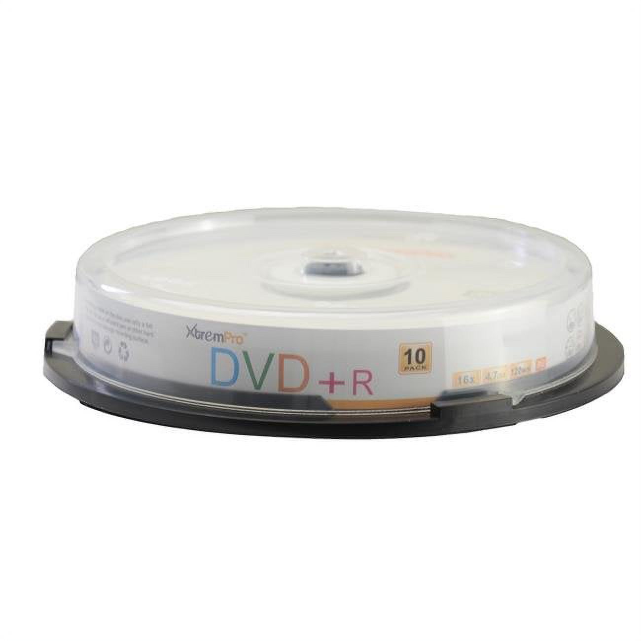 Blank CD DVD+R 16 X 4.7GB 120Min Recordable DVD 10 Pack Storage Media