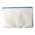 thumbnail image 1 of Blank Canvas Bag Zipper Pouch Makeup Bags, Blue, 1 of 8